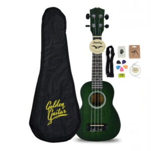 Ukulele sopranowe zielone 21" HRF21 w zestawie