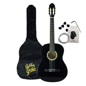 Gitara klasyczna czarny 4/4 39" GKS39CZ w zestawie