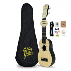 Ukulele sopranowe jasne GBU10 w zestawie